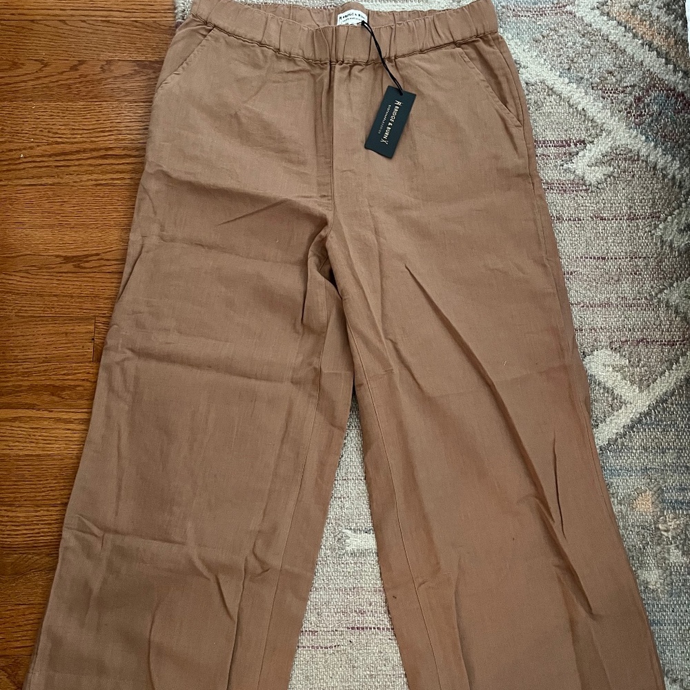 Garment Dyed Linen/Organic Cotton Pants